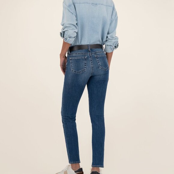 Kut from the Kloth Stevie Mid Rise Straight Leg, Petite Size 16P16P / Endurable - Picture 3 of 3